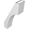 Ekena Millwork 5 1/2-in. W x 12-in. D x 24-in. H Westlake Architectural Grade PVC Knee Brace BRCP055X12X24WTL - alternate 5